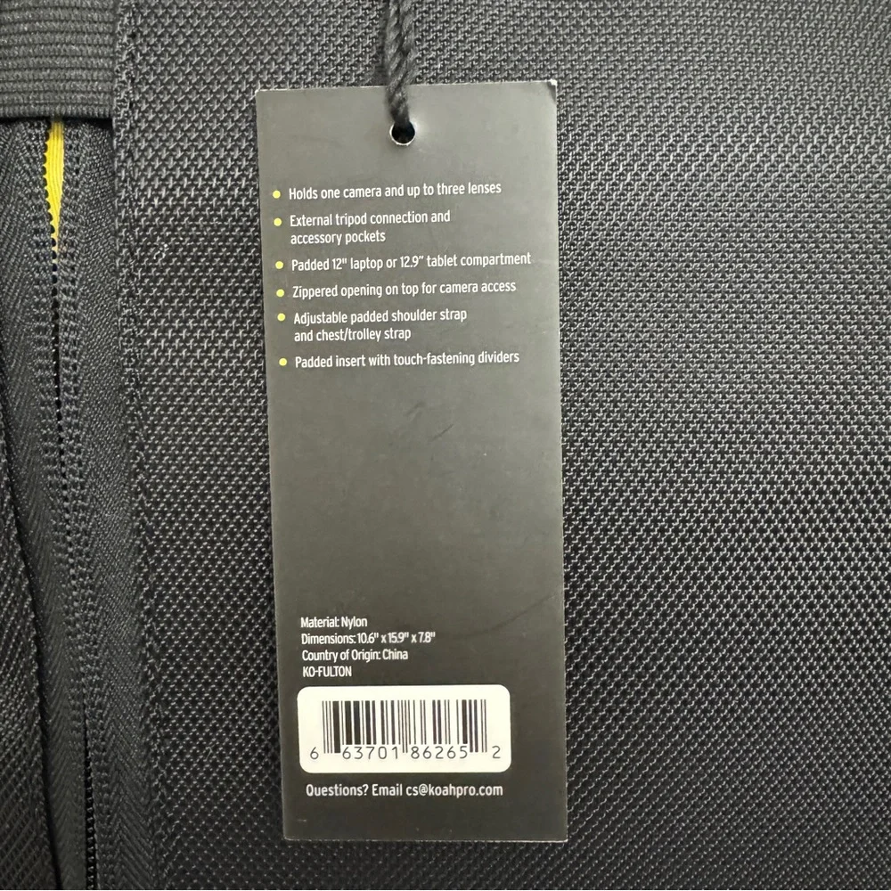 KOAH Fulton Precision Camera Shoulder Bag BNIB with Cube and Strap